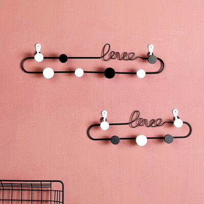 

Gobestart Love Letter Decorative Hook Living Room Wall Key Hook Bedroom Metal Coat Hook