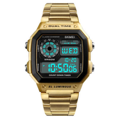 

SKMEI 1335 Men Sports Watches Waterproof Mens Watches Top Brand Luxury Male Electronic Digital Watch Men Clock