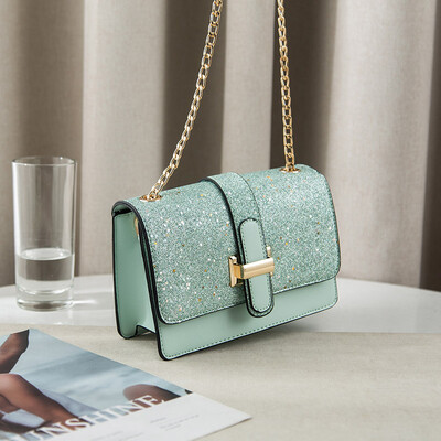 

Simple&Fashionable Slant Span in Summer Single Shoulder Girls Korean Version of INS Baitao Chain Slant Bag