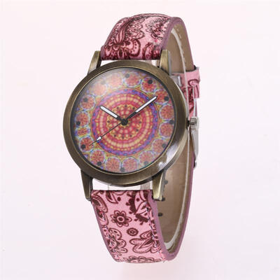 

2018 Womens Bohemian Style Watch Leather Band Stainless Steel Analog Quartz Wristwatch Woman Lady Female Watches Relogio