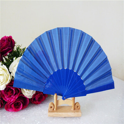 

Siaonvr Pattern Folding Dance Wedding Party Lace Silk Folding Hand Held Solid Color Fan