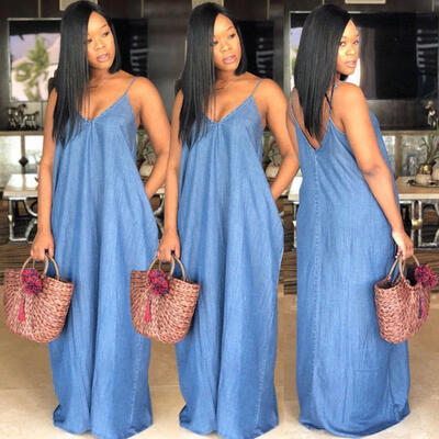 

Women Sexy Summer Dress Boho Maxi Long Evening Party Dress Beach Sundress