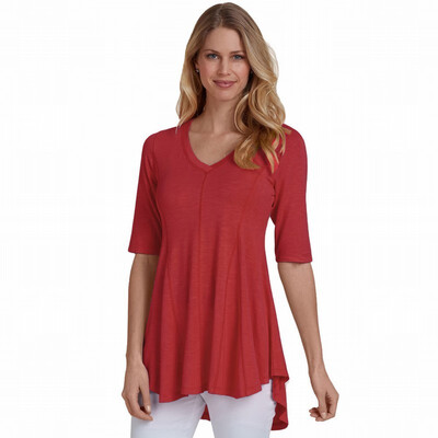 

Solid color V-neck half sleeve short short long long casual top T-shirt
