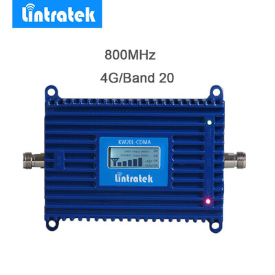 

Lintratek Band 20 4G Amplifier LTE 800 DD Europe Mobile Phone Signal Booster 70dB Cell Phone Amplifier 4g lte 800mhz Repeater40