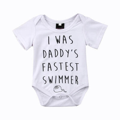 

Tadpole Newborn Baby Boy Girl Funny Romper Bodysuit Jumpsuit Clothes Outfits 0-18M