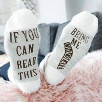 

Personal Socks Letter Printed Socks If You Can Read This Bring Me A Beer Funny Socks Unisex Socks