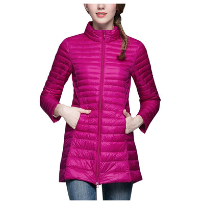 

Toponeto Fashion Winter Long Down Jacket Winter Jackets Slim Long Sleeve Overcoat