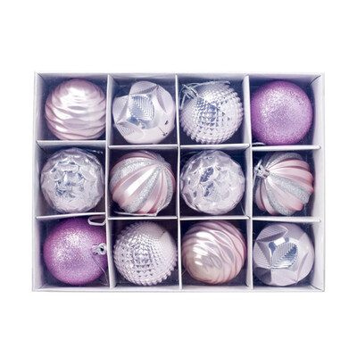 

12Pcs 55cm Glitter Baubles Balls Christmas Tree Ornament Party Hanging Decor
