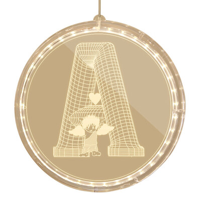 

Gobestart USB Letter Lights LED Light Up White Plastic Letters Hanging type AK