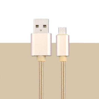 

Portable Type-C Nylon Braided Data Line Practical Fast Charging Cable For Android Mobile Phone-1m