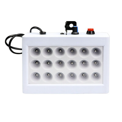 

18 LEDs 9 Colors Room Strobe Light Box Disco Light Sound Auto Control Stage Family Party Light Black