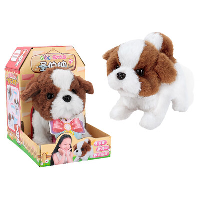 

Tailored Cute Walking Pet Barking Dog Electric Toy Soft Gift Plush Dog For Kids
