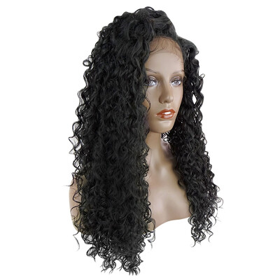 

Fluffy Curly Long Lace Frontal Synthetic Wig