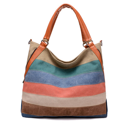 

Canvas Bag Coloured Ladys One Shoulder Handbag