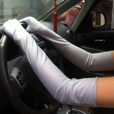 

1Pair Chic Womens Drive Gloves Oversleeves lady Sunscreen Party Stretch Gloves