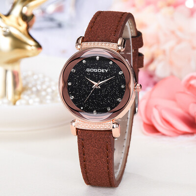 

RM Fashion Simple Without Numeral Scale Starry Dial Dial Quartz Female Watch
