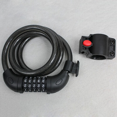 

5 Digit Combination Bike Bicycle Cycling Security Code Lock Cable 1200x20mm
