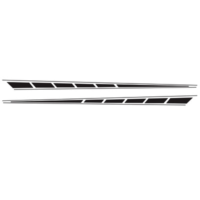 

1 Pair Auto Racing Stripes Sticker Body Side Door Exterior Decals Accessories