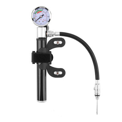 

Bicycle Pump With Gauge High Pressure Meter Shock Hand Bike Air Inflator