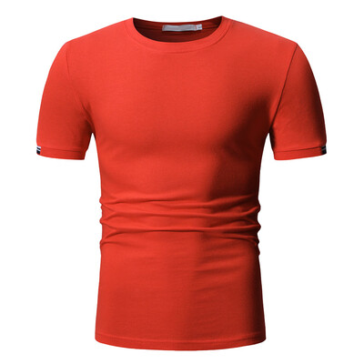 

Toponeto Summer Mens Fashion Casual Comfort Solid Color Short Sleeve Top Blouse