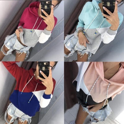 

Hot Sale Fashion Womens Casual Long Sleeve Hoodie Hooded Pockets Sweater Pullover Tops