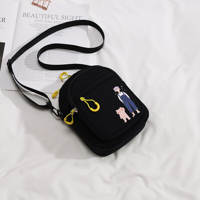 

New canvas recreational slanting bags on INS overfire Korean version of Baitao fashionable one-shoulder tidal bags