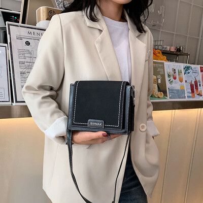 

Texture French small bag female 2019 new wave summer wild ins shoulder bag ocean Messenger small square bag