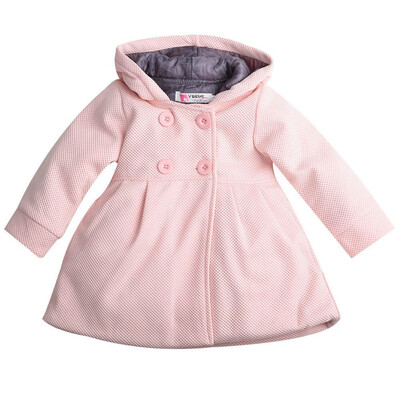 

Baby Girl Hooded Trench Coat Winter Windbreaker Parka Jacket Kids Outerwear