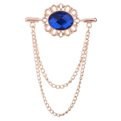 

Chain Collar Pins Gemstone Brooch Pins For Men Women Clothing Accessories