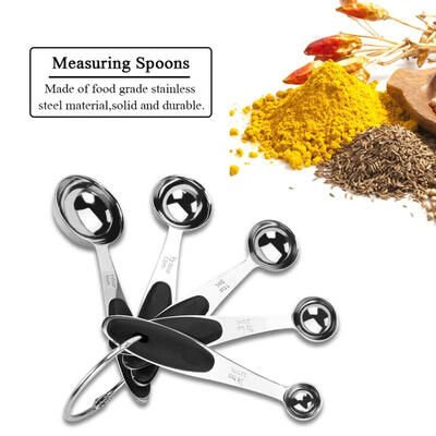 

Greensen 10PCS Stainless Steel Measuring Spoons Cups Multi-color Baking Tools 10PCS