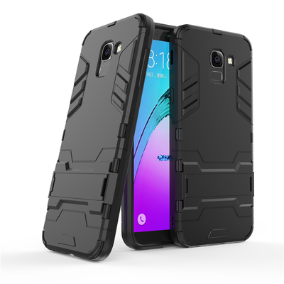 

Goowiiz Phone Case For Samsung Galaxy J4 2018 EuropeanJ6 2018 European Armor PCTPU Silicone Hard Bracket Double Protection