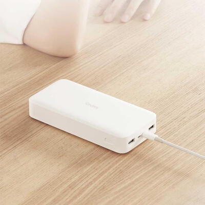 

Redmi 20000mAh Dual USB Quick Charge Power Bank External Battery Pack For Mobile Phones - White