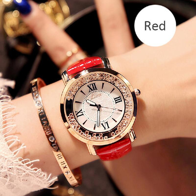 

Ins super fire vibrating watch chic female middle school students Korean version of the net red rhinestone leisure starry trend cu