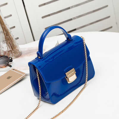 

Jelly bag 2019 explosion trend trend wild lock solid color handbag wholesale fashion art candy color handbag