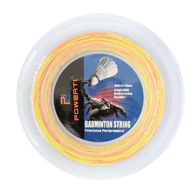 

600FT 07mm Bicolor Badminton String Colorful Bright Indoor Outdoor Badminton Training Racket String Resilient Replacement Badmint
