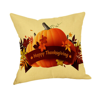 

Tailored Thanksgiving Pillow Cover Thankful Sentiment Pillowcases Embroidered