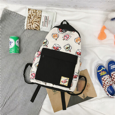 

ins wind bag girl Korean version of high school students backpack junior high school students small fresh shoulder bag