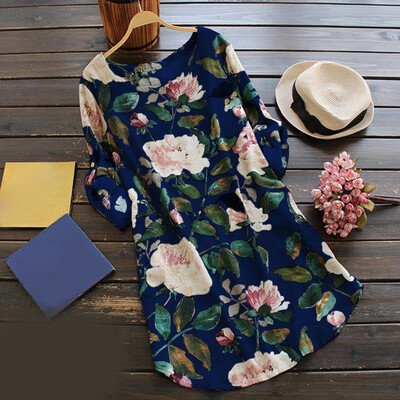 

Ladies Dress Womens Summer Dress Round Neck Casual Fashion Slim Fit Retro