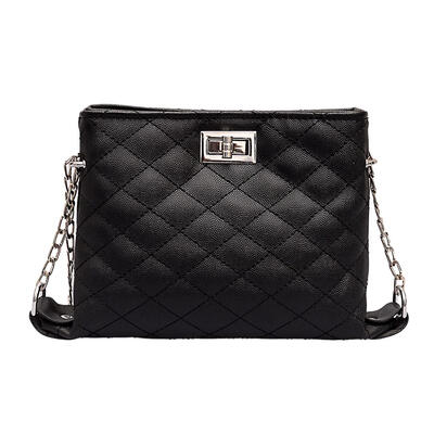 

Lattice Crossbody Messenger Handbags Women Chain PU Leather Shoulder Bags