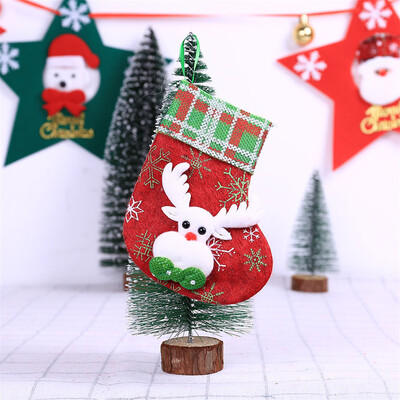 

〖Follure〗Christmas Santa Socks Cute Ornaments Festival Party Xmas Tree Hanging Decoration