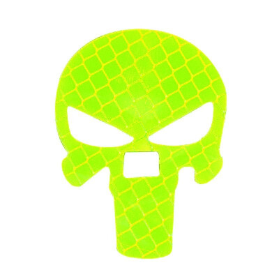 

Universal Car Skull Sticker Motorcycle Reflective Sticker Water-Resistant Decorative Anti-Collision Warning Paster for Safety Need