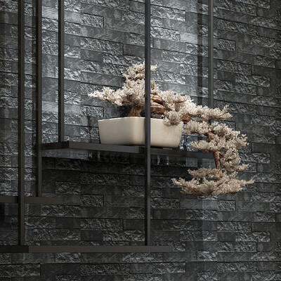 

Gobestart PE Foam 3D Wallpaper DIY Wall Stickers Wall Decor Embossed Brick Stone Adhesive