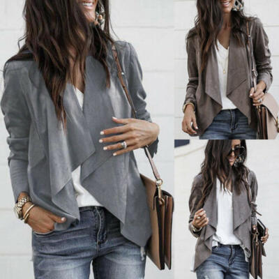 

New Womens Slim Long Sleeve OL Casual Blazer Suit Jacket Coat Outwear Cardigan