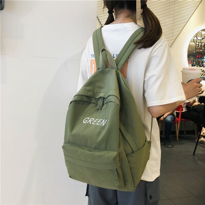 

Ins old girls bag womens Korean campus Korean campus primary high school college students backpack son bf double shoulder