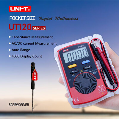 

UNI-T UT120A B C Pocket Size Type Digital Multimeters 4000 Count Display Auto Range Continuity Buzzer DC Voltage Meters Testers