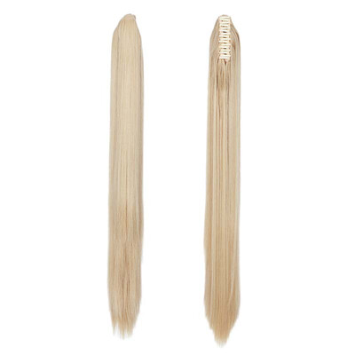 

Long Thick Claw Jaw Ponytail Big Straight Wave Clip in Pony Tail Hair Extension Extensions