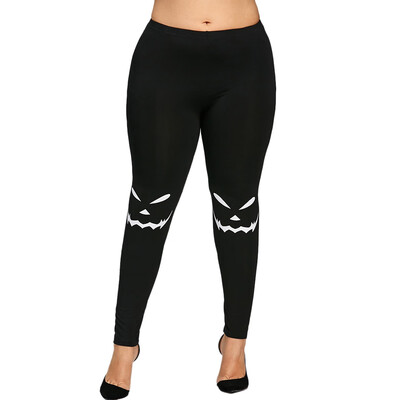 

Halloween Plus Size Monochrome Leggings