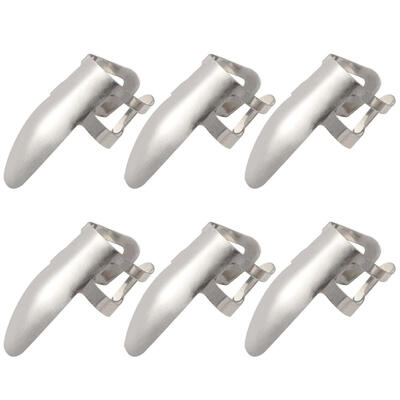 

6pcs Stainless Steel Finger Nail Guitar Picks Plectrums Guitar Accessory