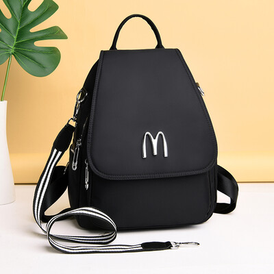 

Mothers Simple Shoulder Bag Lady Korean Version Fashion Backpack Anti-theft Oxford Canvas Backpack