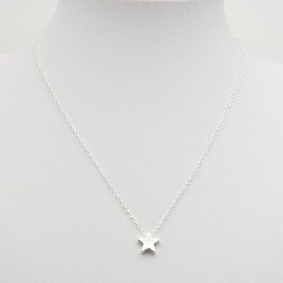 

Simple Tiny Five Point Star Pendant Women Choker Short Necklace Chain Jewelry